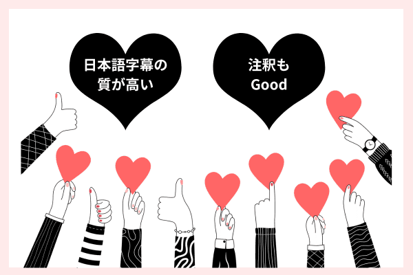 日本語字幕 質 注釈