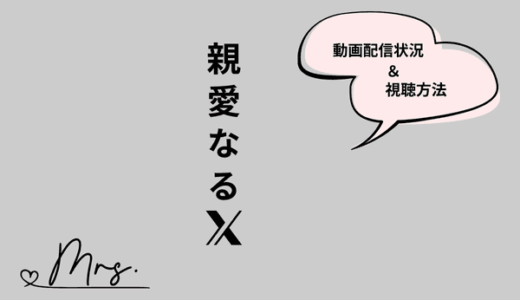 韓国ドラマ『親愛なるX』の配信はNetflix・Amazonプライム？どこで見られるのか視聴方法まとめ