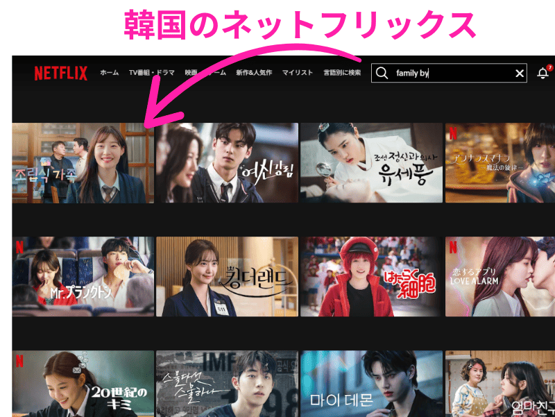 韓国 ネットフリックス組み立て式家族 配信中