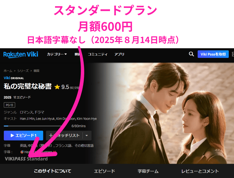 楽天Viki わたしの完璧な秘書 配信中