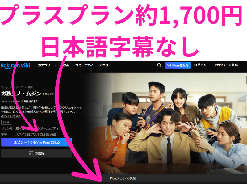 楽天Viki　労務士ノムジン 配信中